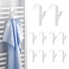 Ztolbriy Pack of 10 Radiator Hooks White - For Round