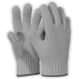 1 Pair Grey Heat Resistant Gloves Oven Gloves Heat Resistant with Fingers Mitts Kitchen Pot Holders Cotton Kitchen Holders Double Oven Mitts Set with Fingers
