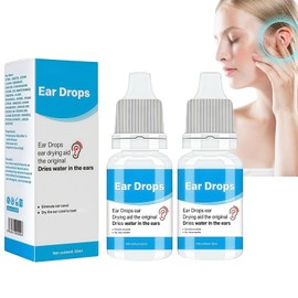 2PCS Drops for Swimmers Ear,Swimmers Ear Drying Drops Adult Earache Drops,Adult Ear Drops Earache Drops,Excessive Hardened Ear Wax Removal,Ear Wax Removal Drops,Swim Ear Drops,Blocked Ears Treatment