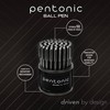 Pentonic Ballpoint Pens In Pen Organizer, Bulk 50 Count, Black