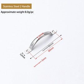 Aoktorkit 8 Pcs Pull Handles, Stainless Steel Cabinet Drawer Door Pulls for Kitchen Bedroom Home, 96mm