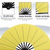 QIYUDA 13inchs Glitter Large Folding Popping Fan Line Dancing Fan,