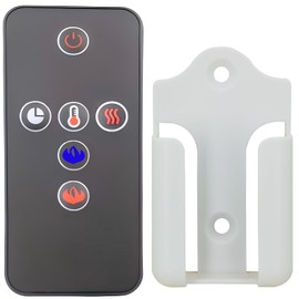 Replacement Remote Control for Napoleon Electric Fireplace W190-0095 NEFL32FH NEFL42FH NEFL50FH NEFL60FH NEFL72FH NEFL100FH NEFL42FH-MT NEFL50FH-MT NEFL60FH-MT,with Wall Mounting Bracket