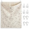 Reusable Dirty Rag Storage Bag Over the Door Hamper