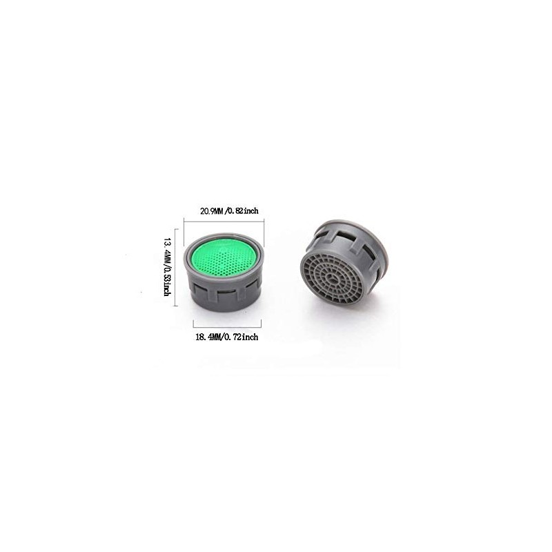 6 Pcs Black Replacement Parts Faucet Aerator Plastic Insert Sink