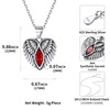 ChicSilver Angel Wing Heart Necklace 925 Sterling Silver Wings Pendant
