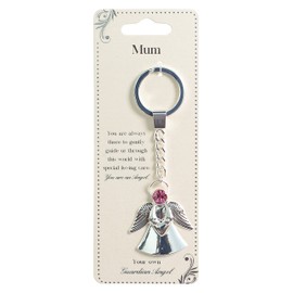 Guardian Angelkeychain - Mum Silver