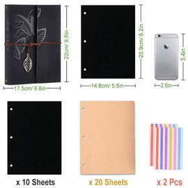 Scrapbook Photo Album,Love Memory 'Little Girl&Boy Dandelion'Photo Book DIY Vintage Leather Wedding Guestbook Unique Gift for Birthday Anniversary Valentine(Brown)