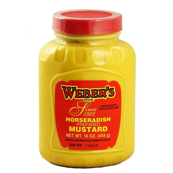 Buffalo's Own Weber's Brand Original Horseradish Mustard 16 ounce