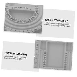 COHEALI 2pcs Beading Tray for Jewelry Making Bead Design Board Measurements Necklace Craft Tools for Bead Projects