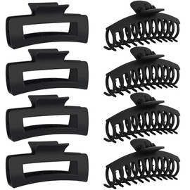 MCSWSEE Juego de 8 Pinzas para Cabello de Mujer, Accesorios para el Cabello Elegante de 4.3 Pulgadas, Antideslizantes Clip para Cabello de Mujer para 