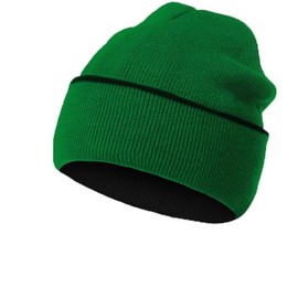 ZOORON 1Pack Unisex Reversible Beanie for Men Women Men's Warm Winter Hats Knit Cuff Beanie Cap,Reversible Double-Side-Wear