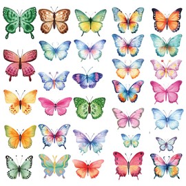 62PCS Butterfly Window Clings for Birds, Anti-Collision Clings Decals to Prevent Bird and People Strikes on Window, Waterproof Glass Door Decor Decals Home Decoration Accessories