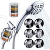 G-Promise Luxury Filtered Handheld Shower Head, 6 Spray Settings Shower
