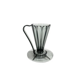 CAFEC Pour-Over Flower Dripper DEEP 27 Black | FDD-27CB