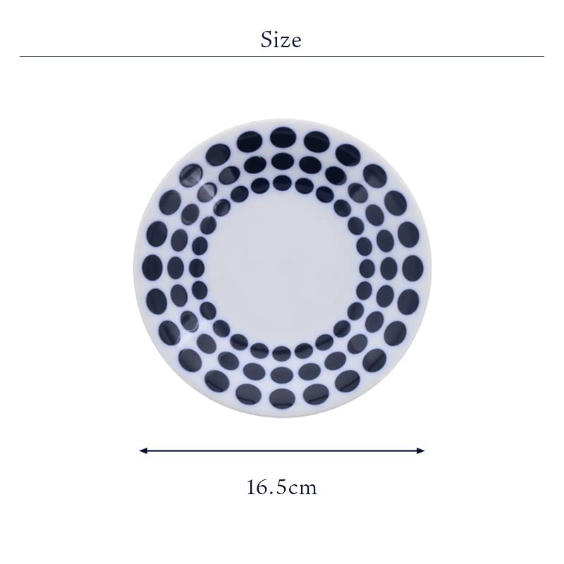 Tableware East Medium Plate, 6.5 inches (16.5 cm), Scandinavian Pattern,