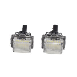 Hacreyatu 2PCS 12V Number Plate Light Compatible with Benz C-Class W205 C204 W204 S204 W221 W222 E-Class W212 C207 S212 A207 LED License Plate Lights