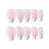 24pcs/set False Nail French Tips with Glue Design Oval Head