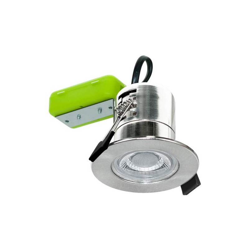 Luceco F-Eco GU10 Standard Fixed Dimmable Downlight, 5 Watts, 3000K