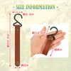pantry plus Leather Hooks S Hanger Hanging Camping Accessories Set