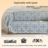 Erbnaryx - Funda de sofá estilo bohemio con borlas para