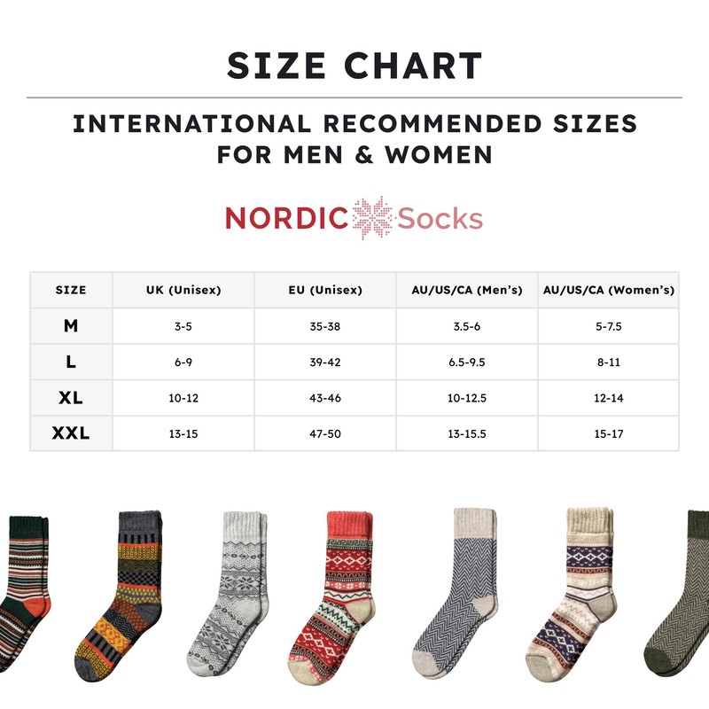 NORDIC Socks Premium Crew Socks with 40% Merino Wool Blend