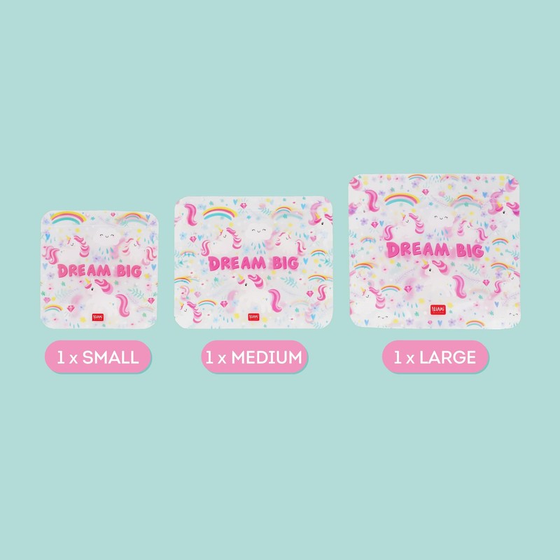 Legami - Set of 3 Food Bags, 3 Different Sizes