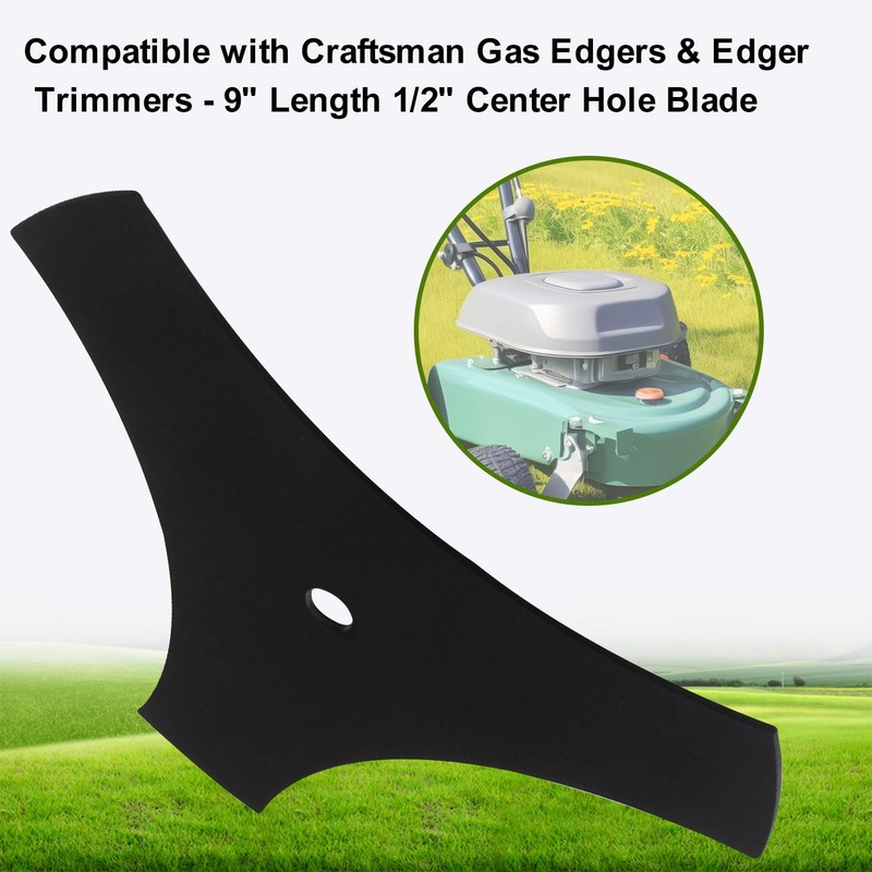 71-85716 3-Point 9" Length Edger Blade Compatible with Craftsman Gas