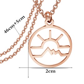 KEYCHIN Inspired Gift Canadian TV Series Jewellery - Collar de regalo para fans de Amy y Lou, Metal, Acero inoxidable