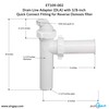 Drain Line Adapter (DLA) with 3/8-inch Quick Connect Fitting for