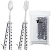 Flutesan 2 Pcs Butterfly Fork and Spoon Set, Tactical Butterfly