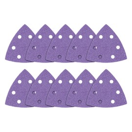 Trend Zirconium 93mm Delta 40 Grit Abrasive Sanding Sheets, AB/OSC/40Z, Pack of 10