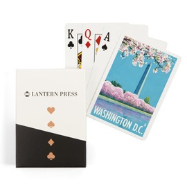 Lantern Press Washington DC, Washington Monument (52 Playing Cards, Poker Size Card Deck with Jokers)