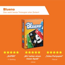 Pong of Panic – Bluno – a Kind of UNO Drinking Game, Mau-Mau Drinking Game – Probably the Best Party Game for a Stag Party, Game Night or Pre-Drinks