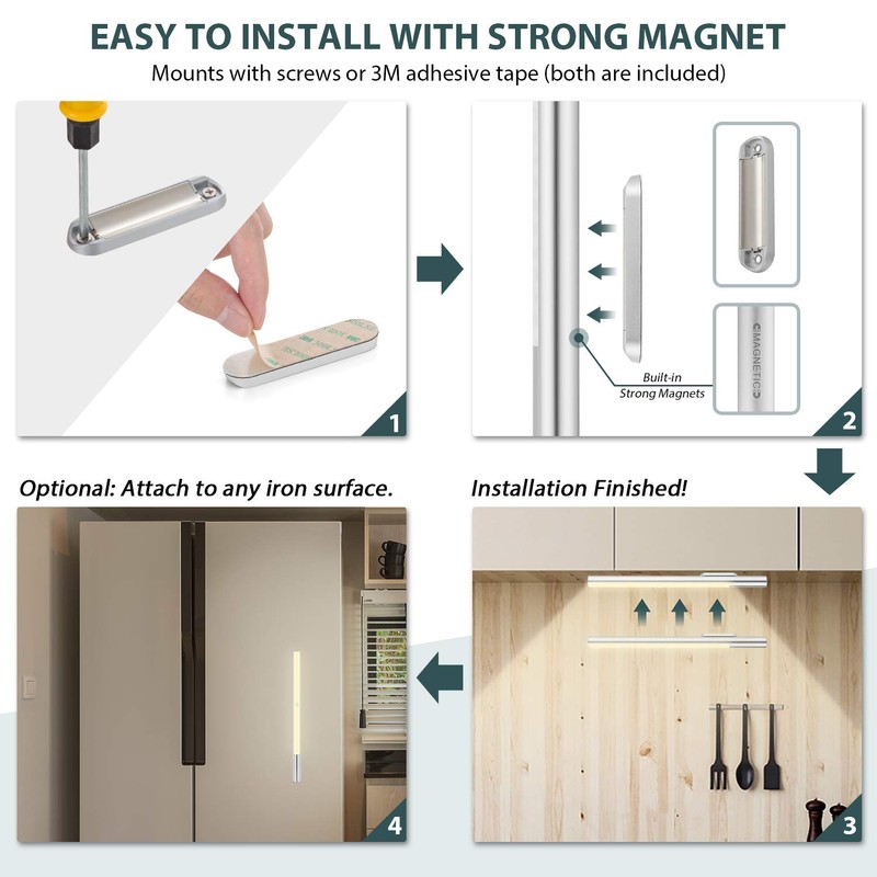 LED Closet Light Battery Operated, BLS T402 Super Bright Wireless