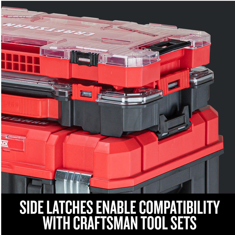 CRAFTSMAN VERSASTACK Storage Organizer, Small Parts Organizer, 20-Compartments, Lid Includes