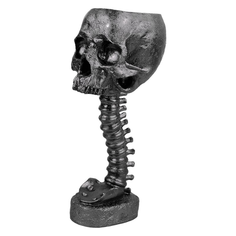 Skull Planter Spine Stand Set Innovative Exquisite Decorative Hand Painted