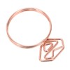 100Pcs Cute Paper Clips Ring Style Anti Slip Sturdy Electroplated