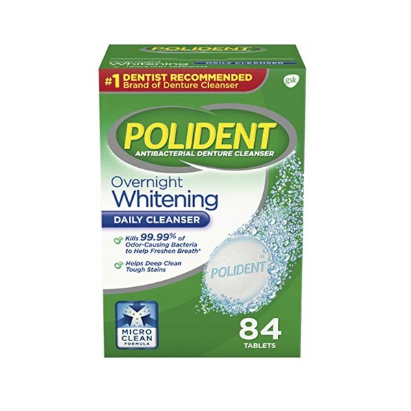 Polident Overnight Denture Cleanser, 84 Count Personal Healthcare / Health Care