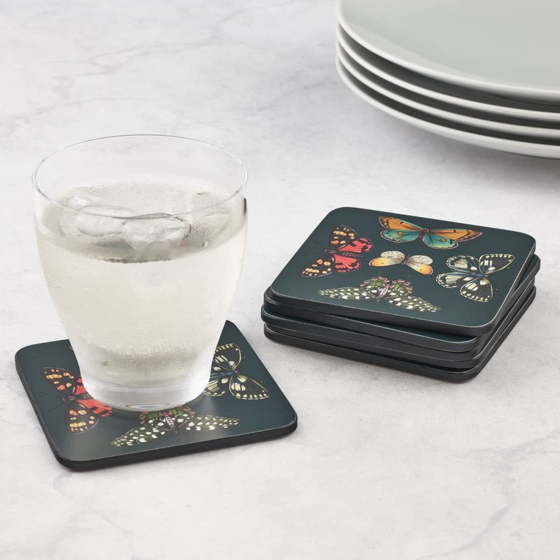 Portmeirion Home & Gifts Set of 6 Coasters, Multi Coloured,