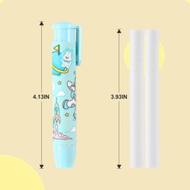 xflyxin 5 Piece Retractable Pencil Eraser, Kawaii Eraser, Cute Eraser, Fun Eraser, Student Writing Back to School Supplies, Suitable for Children Over 7 Years Old