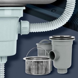 Sink Drain Small Sink Drain Replacement Drain Pipe hose 2ea