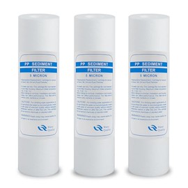 MOPUEHEL 5 Micron 10" x 2.5" Whole House Sediment Home Water Filter Cartridge Replacement (3Pack)