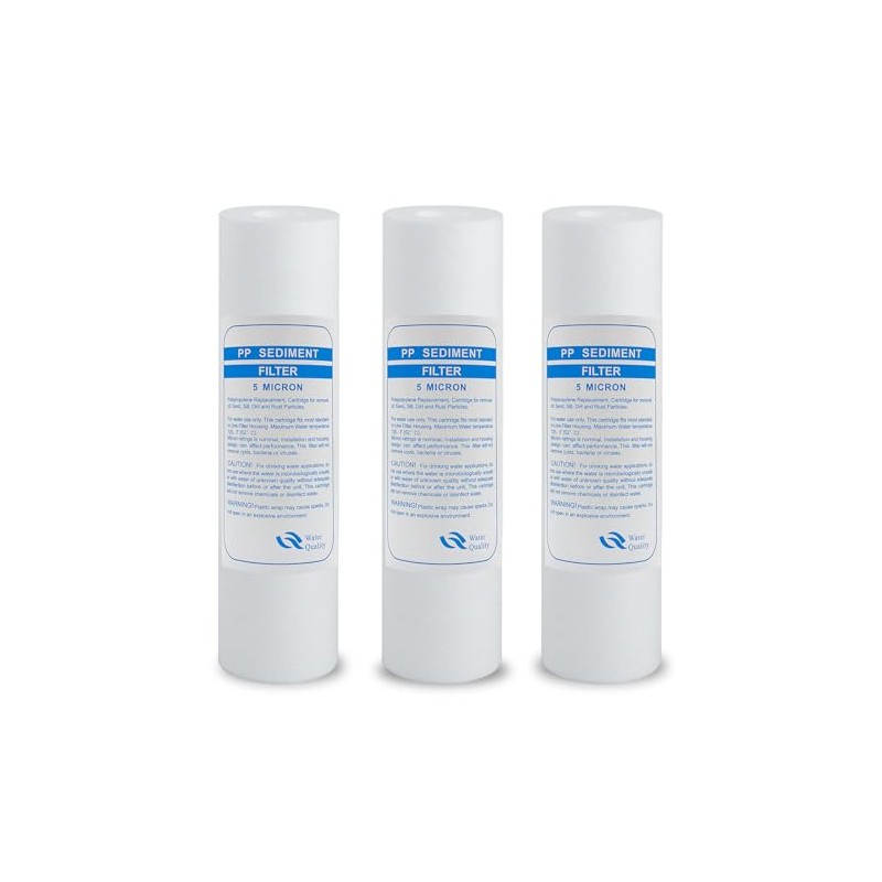 MOPUEHEL 5 Micron 10" x 2.5" Whole House Sediment Home