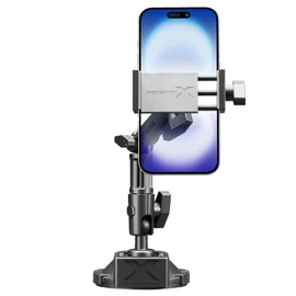 Bracketron HD Phone Dock PRO Dash and Window Metal Clamp Mount, Phone Holder for Car, Universal Phone Mount for Phones up to 3.5 Inches Wide