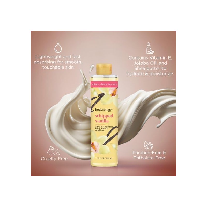 Generic Whipped Bodyc.ology Vanilla Body Oil, Bath & Shave Oil,