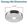 Aspen Creative 21506-21, Contemporary Chandelier & Light Fixture Canopy, Brushed