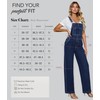 Hybrid & Company Women's Comfortable Stretch Casual Jumpsuit Denim Pants