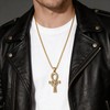 bahamut Egyptian Ankh Cross Pendant Necklace with Eye of Horus,