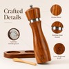 2Pcs Wooden Salt and Pepper Grinder, 8-inch Oak Mill Adjustable